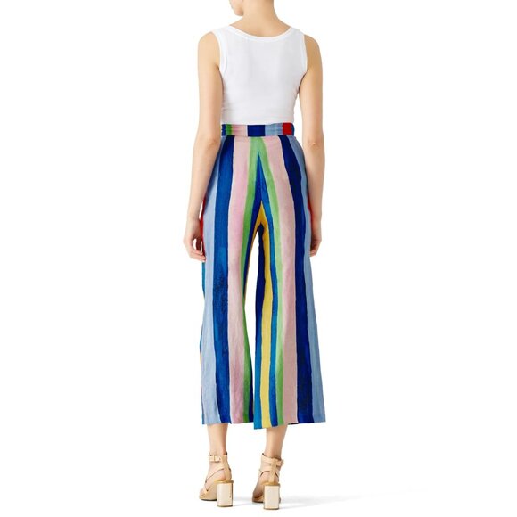 Mara Hoffman Striped Linen Tie-Waist Pants – Size 6 - Picture 4 of 15